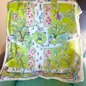 Talbott’s 36” square silk scarf Central Park
